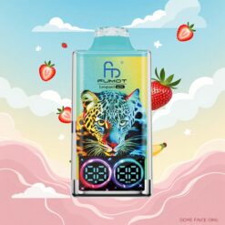 Fumot Leopard 40K 40K Puffs Dubbele Mesh-spoel Aardbei Banaan Type-C