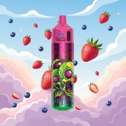 Fumot RandM Tornado 30mL Aardbei Blauwe Bes LED-scherm Display