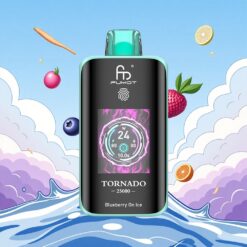 Fumot Tornado 25000 Puffs Type-C Blauwe Bes Op Ijs