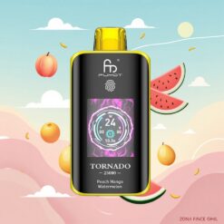Fumot Tornado 25000 Puffs Type-C Perzik Mango Watermeloen